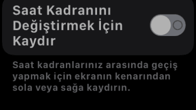 apple watch kadran değiştirme