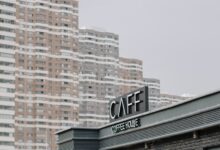 front of the cafe in ankara turkye