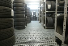 stack of rubber tires