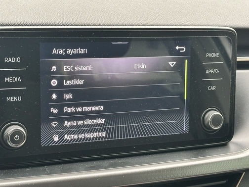 Skoda Scala multimedya 