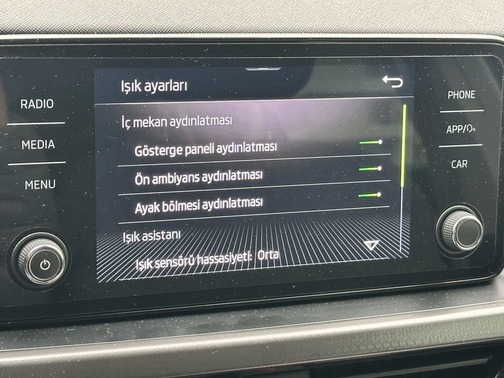 Skoda Scala multimedya 